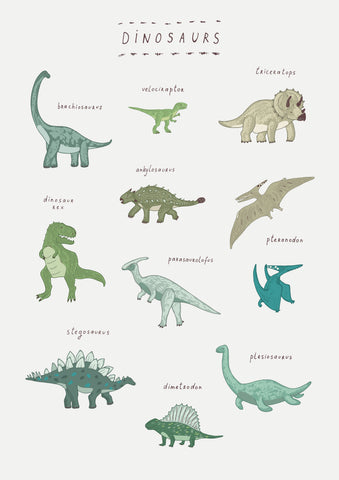 Dinosaurs Print