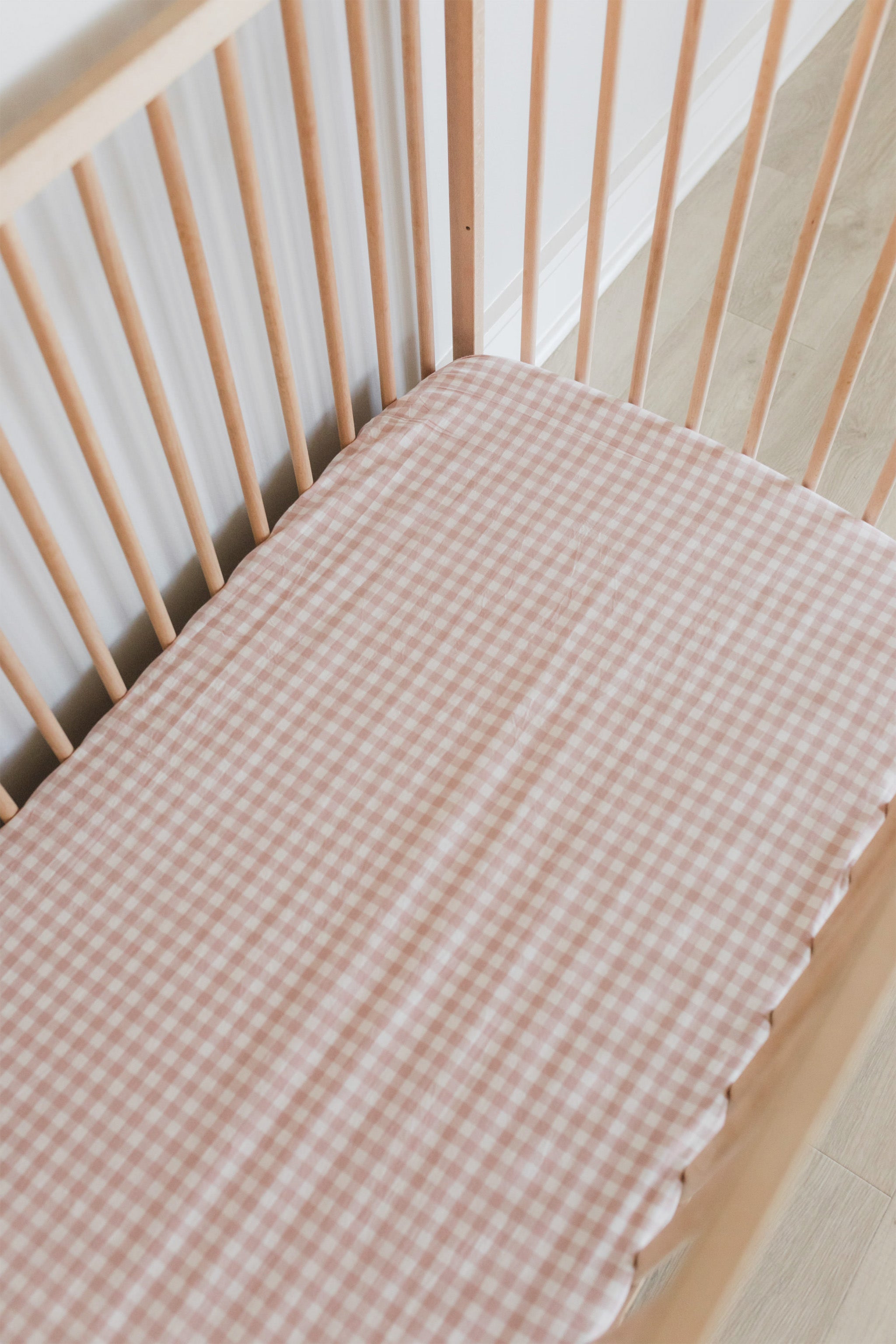 Gingham 2024 cot bedding